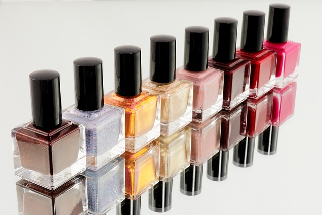 Toxic Chemicals in Personal Care Products picture shows nailpolish bottles